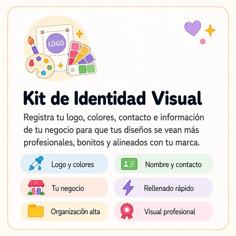 Kit de identidad visual en la herramienta